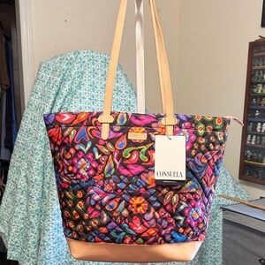 Consuela Colorful Floral Tote Bag